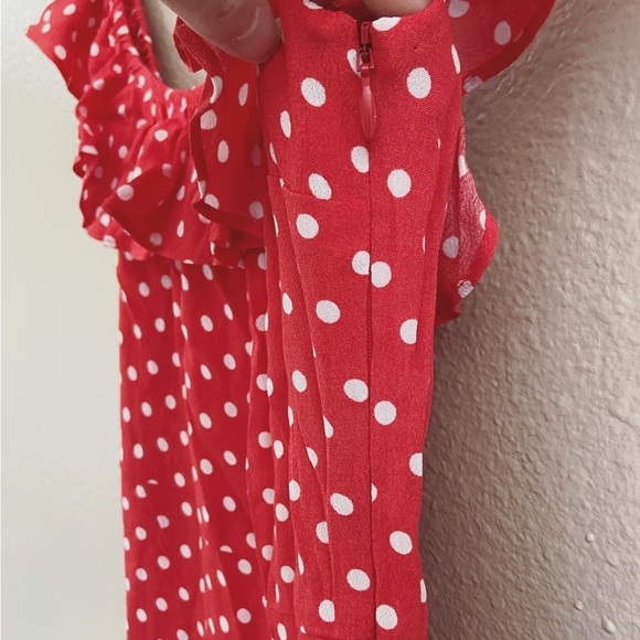 Revolve Privacy Please Polka Dot Ruffle Mini Dress - Picture 5 of 9